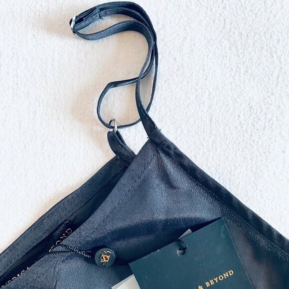 NWT America & Beyond grey giraffe tank camisole Womens Small beaded embroidered - Picture 6 of 9